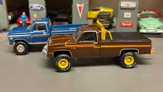 Custom 1/64 4x4 Ford Chevy Trucks