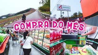 COMPRA DO MÊS | a gente foi no Atacadão | mostrei quanto gastamos