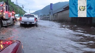 Así quedan las CARRETERAS durante las lluvias en GUATEMALA