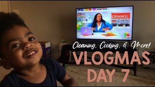 CLEAN WITH ME | A Glimpse into Our Day | Vlogmas Day 7