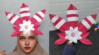 DIY Paper Crown Easy - How To Make Headpiece - 17 Agustus