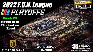 WonderDads Gaming: iRacing 2022 F.U.N. League NASCAR Playoffs Bristol