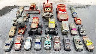 Cleaning Gray Dirty For Disney Pixar Cars of : Lightning McQueen, Tow Mater, Miss Fritter