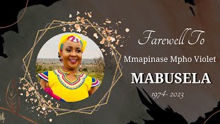 Mmapinase Mpho Violet Mabusela Funeral Service