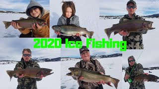 2020 MONTANA ICE FISHING INSANITY (Giant Trout)