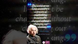 Thinking can change the world #quotes #alberteinstein #shorts