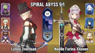 C0 Lyney Chevreuse Overload | C6 Noelle Furina Xilonen Team | New Spiral Abyss 5.1 | Genshin Impact