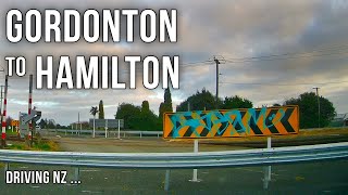 Driving New Zealand: Gordonton to Hamilton ... and a dead end! 4K