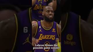 Lebron Misses the Possible Game Winner vs Jazz