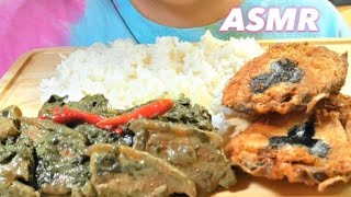 Laing at Pritong Bangus (Fried Milkfish) MUKBANG | ASMR (Eating Sounds)