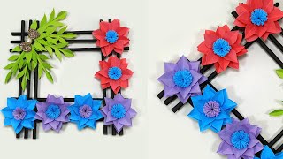 Easy wall decoration ideas with paper | Room Decor | home decor ideas | wall hanging craft