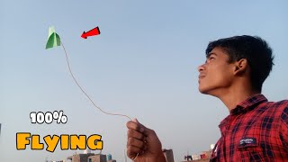 100% Flying Paper Kite 🪁 l Making Amazing paper Flying kite l Homemade kite Making Tutorial l