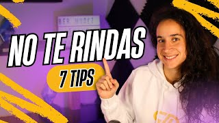 7 CLAVES para NO RENDIRTE en Carreras Difíciles | TIPS para NO detenerte al correr 🏃🏻‍♀️✅