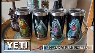 YETI Tumblers (Customized)  | 20oz Rambler Tumbler's Designed For My Outdoor Adventures