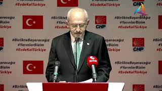 Kemal Kılıçdaroğlu'ndan Corona virüs ile ilgili basın açıklaması...