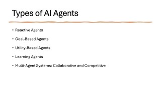 Part 1.3: Understanding AI Agents - Types of AI Agents