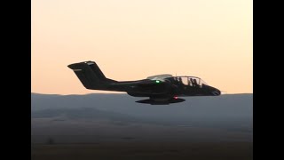 OV-10 Bronco evening Montana flight with a little smoke and haze