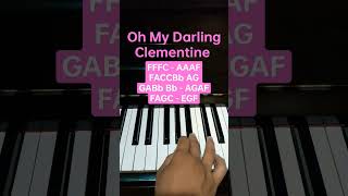 Oh My Darling Clementine - Easy Piano Tutorial