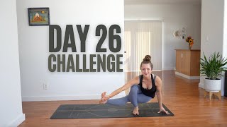 30 Day Vinyasa Yoga Challenge for Strength & Flexibility l 20 Minutes l Day 26