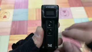 รีวิวไฟฉายพวงกุญแจ Nitecore T4K 4000 Lumens เล็กแต่แรง!!