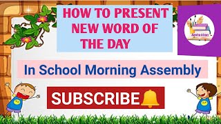 New word of the day for school morning assembly #newwordoftheday #wordoftheday #word  #newword