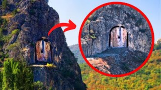 Guy Spots Ancient Door On Top Of Rock While Flying Drone, Turns Pale When He Goes Inside