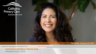 A Message to Members from Carmela Castellano-Garcia, President & CEO, CPCA