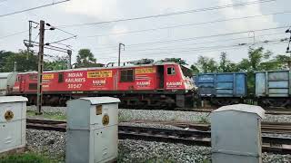 Dhauli SF Express Crossing Jakhapura Railway Gate // Indian Rail// Satya Rail Vlog