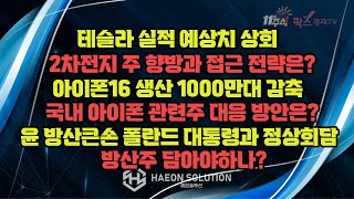 [팍스경제TV] 테슬라 실적 예상치 상회 / 아이폰16 생산 1000만대 감축 / 윤 방산큰손 폴라드 대통령과 정상회담