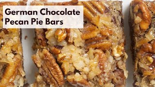 German Chocolate Pecan Pie Bars