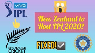 😮New Zealand offers BCCI to host IPL 2020 ||