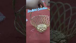 Fruit Basket of Brass available at wholesale rate by Zee Metal Collection #fruitbasket #baskets