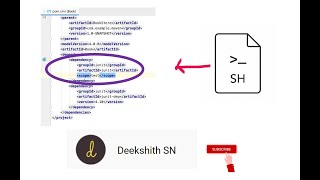 Deleting dependency in pom.xml using shell script