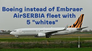 AirSERBIA Fleet support! NEW planes! #boeing #replacement #embraer #white #planes #belgradeairport