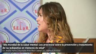 Día mundial de la salud mental | Charla con el Diputado Provincial por Chilecito, Raúl Cabral