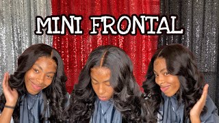 4x4 Handmade Closure Wig Install Styled With Bouncy Wand Curls | Mini Frontal | Glueless Install