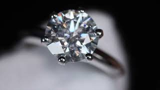 3.0ct Moissanite Ring | Womens Moissanite Ring | Lab Diamond Engagement Ring | Brilliant cut ring