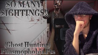 SO MANY SIGHTINGS!! //(Ghost Hunting) Phasmophobia Pt2