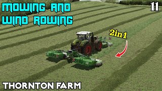 Using 2in1 SaMASZ mowers is a HUGE time saver! - Thornton Farm Ep 11 - Farming Simulator 22