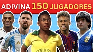 🤔⚽¡Adivina 150 Jugadores de Fútbol en 3 segundos cada uno! ¿Te Atreves? ¡Reto Viral!