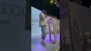 A moment where Davido shared his personal experience on his life after school