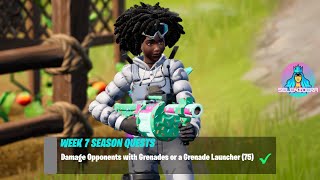 Damage Opponents with Grenades or a Grenade Launcher (75) | Fortnite Week 7 Season Quests