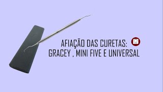 Aficação das curetas gracey, mini five e universal !