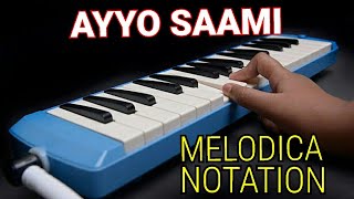 AYYO SAAMI NOTES | WINDY | EASY MELODICA TUTORIAL |   MUSIC SIR |