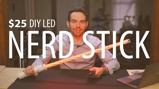 🔴 $25 LED Lightsaber Prop / Festival Totem / Flow Arts Toy DIY Build