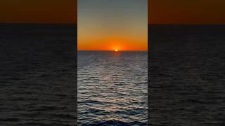 Sun rises time lapse from Harmony of the Sea ocean view.