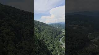 Вид с моста СкайПарка Сочи, Краснодарский край. View from the bridge of the Sochi Skypark, Krasnodar