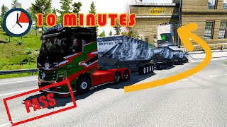 Epic Euro Truck Simulator 2 long trailer Parking Fail | Speed parking challange