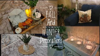 Simple fall/winter decoration ideas/how to and style with mufliha