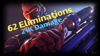 62 Eliminations 21K Damage w/ Soldier 76 | Overwatch (PS4) | Competitive